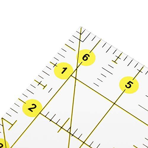 測定定規 描 2本セット キルティング定規 長方形 方形定規 パッチワークツール 裁縫ルーラーツール 縫製定規