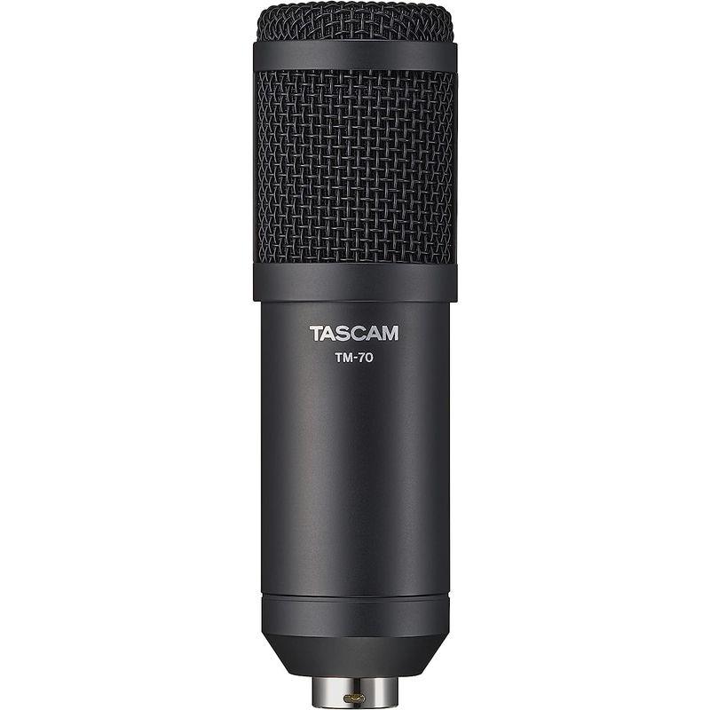 TASCAM(タスカム) TM-70 ダイナミックマイク 超単一指向性エンドアドレス ケーブル サスペンション スタンド付属