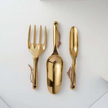 【CLING植琢】鏟子三件組｜不鏽鋼｜金色