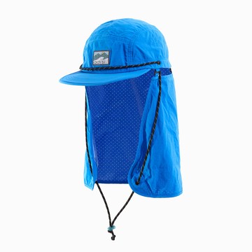 ADISI 環保紗速乾超撥水球帽(護頸可拆) AH24038 海藍 (M-L)