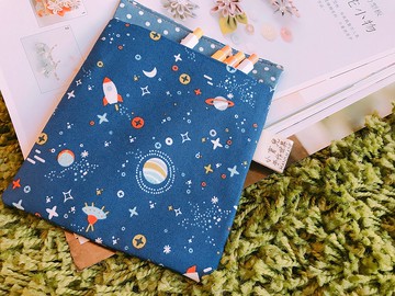 口袋型筆袋-醫生護士必備-寶藍星空