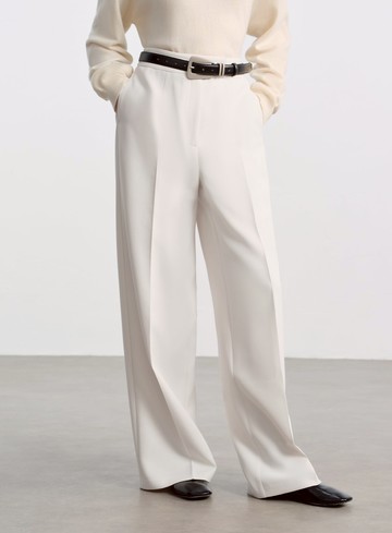 挺廓感高腰西裝寬褲