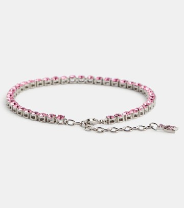 Amina Muaddi Tennis crystal-embellished anklet