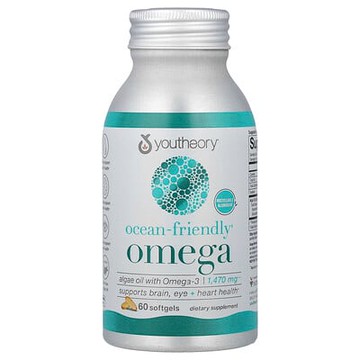 Youtheory, 海洋友好 Omega，60 粒軟膠囊（每粒軟膠囊 735 毫克）