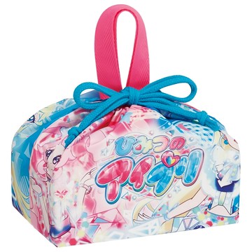 Skater 防皺束口便當袋 抽繩午餐袋 祕密的偶像公主  1個  290 x 165 x 120mm