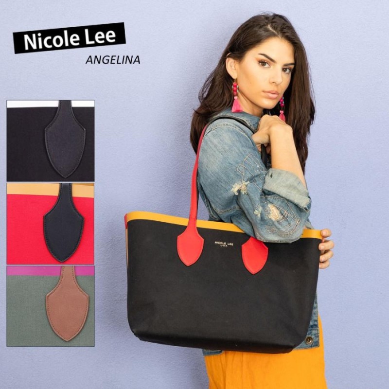 数量限定 NICOLE LEE ニコールリー CAN15157 バイカラー リバーシブル キャンバストートバッグ ビーガン レディース バッグ  ヴィーガン 人気 ブランド | LINEブランドカタログ