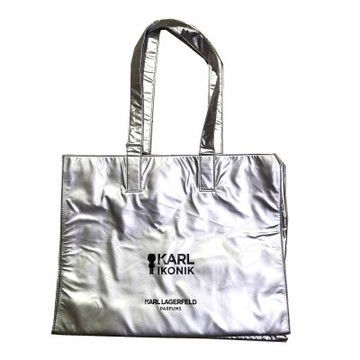 karl lagerfeld 銀色購物袋