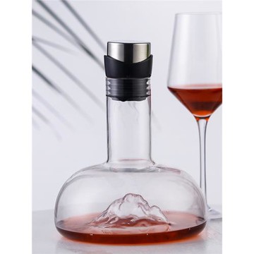 創意紅酒醒酒器水晶玻璃快速家用葡萄酒分酒器輕奢冰山系列