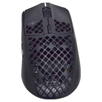 SteelSeries 賽睿 超輕量無線滑鼠 僅重68克 200小時電池壽命 USB-C快速充電 遊戲級2.4GHz連接  Aerox 3  黑色
