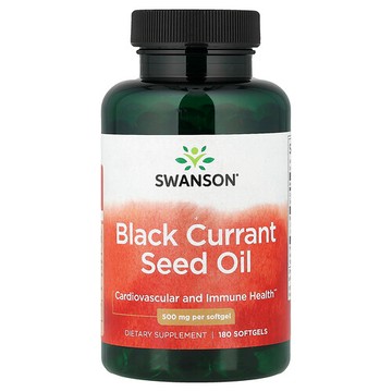 Swanson Vitamins, 黑醋慄籽油，500 毫克，180 粒軟凝膠