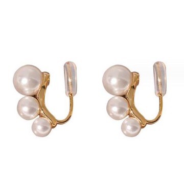 RJ New York 優雅大方珍珠耳貼耳夾式耳環(2款可選)