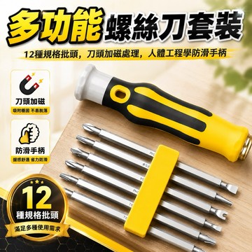 『現貨秒發』 12件套精密螺絲工具組 精修螺絲刀 磁力螺絲 工具套 螺絲刀 維修工具 螺絲起子組 螺絲刀工具套裝