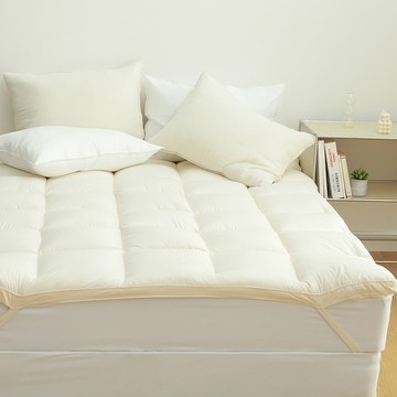 tacca tacca 超細纖維綁帶式床墊  Queen  米白色