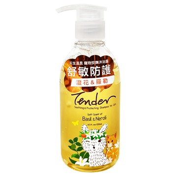 Tender 天生溫柔 貓專用 寵物安撫沐浴露  250ml  1入  1瓶