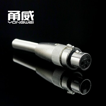 甬威 帶鎖重量級卡儂頭 XLR平衡插頭 卡農公母頭話筒功放調音臺頭