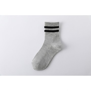 【24小時-臺中出貨】兒童襪子春夏季薄款網眼透氣男童女童中筒棉襪黑白灰色學生運動襪