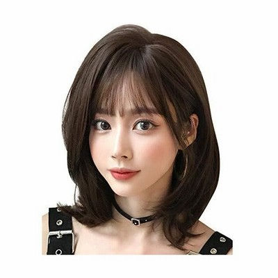 Lavist ウィッグ セミロング かつら 女性 ミディアム ボブ フルウィッグ レディース Wig 自然 小顔効果 ネット付き ショコラブラウン 通販 Lineポイント最大get Lineショッピング