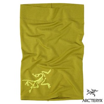 【ARCTERYX 始祖鳥】Satoro Merino Neck Gaiter 美麗諾羊毛混紡保暖圍脖.圍巾/ X000009937 地衣綠/喜悅黃