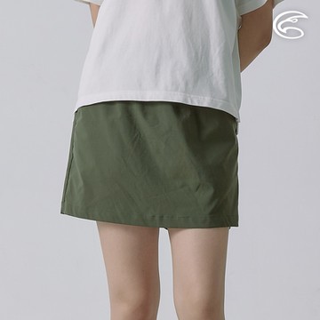 ADISI 女Supplex格紋速乾短褲裙 AP2411047 森林綠 (M-L)