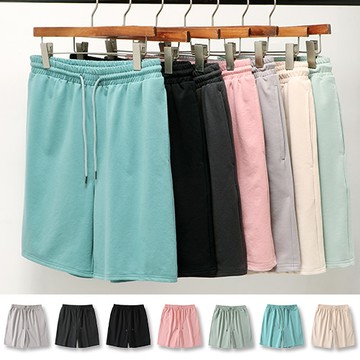 男短褲 韓版素面純色簡約抽繩休閒百搭五分運動褲 現+預【NW613007】