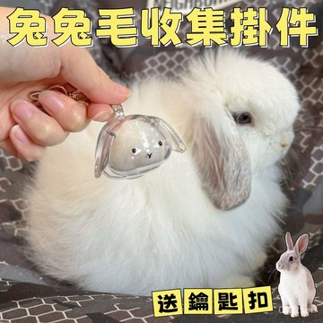 兔毛收集吊飾 兔毛收納盒 兔兔扭蛋 包包掛件透明兔毛收集吊飾 兔兔吊飾 扭蛋兔兔毛髮存放膠囊紀念 收藏包鑰匙扣 寵物紀念