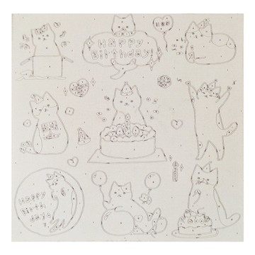 ArtLife 藝術生活 數字油畫DIY 33294 30 x 30cm 喵星人系列  生日派對  1盒