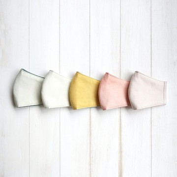 S.A x 植物染立體口罩 薄荷綠/ 冰河綠/ 梵谷黃/ 珊瑚粉/ 燕麥米