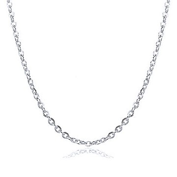 316l醫療鋼項鍊 1.6mm基本o型立體圓鏈純鏈子-銀 防抗過敏 不退色