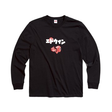 EDWIN｜中性｜童趣紅牛薄長袖T恤