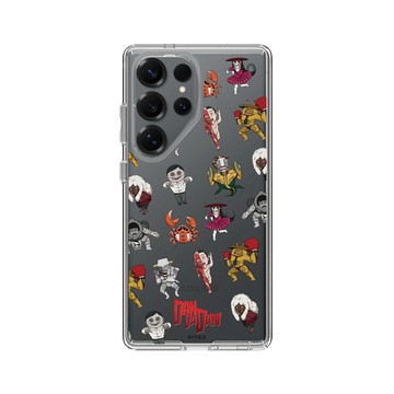 Galaxy S25 Ultra Clear 透明 - DanDaDan 膽大黨 - Q版系列-鬼怪&外星人貼紙款