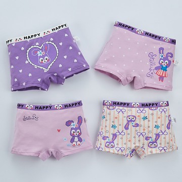 mori🎀mori純棉A類兒童內褲女童中大童四角褲不夾屁屁小女孩平角短褲