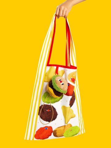 archi阿吃漢堡圖案收納折疊環保袋