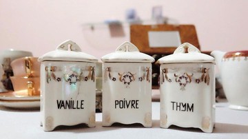 法國復古陶瓷香草瓶