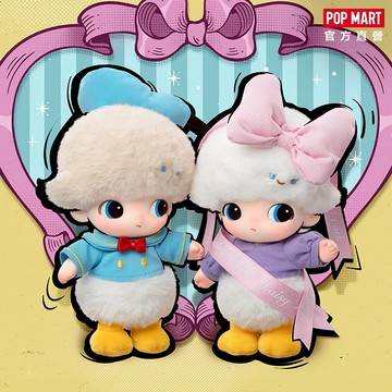 【POP MART 泡泡瑪特】DIMOO WORLD × 迪士尼系列-搪膠毛絨鑰匙圈盲盒(1入)