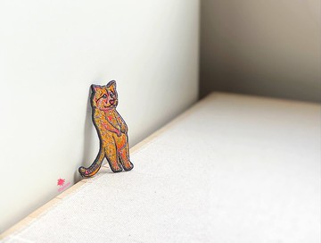 【禮物首選】花豹 Leopardie 刺繡別針