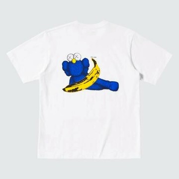 AirRoom正品 2024AW UNIQLO KAWS Andy Warhol 安迪沃荷 三方聯名 躺著 香蕉 短T