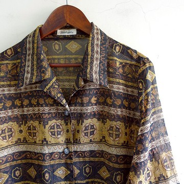 │Slowly│ 皺褶感.文藝/古著襯衫 │vintage.復古.文藝