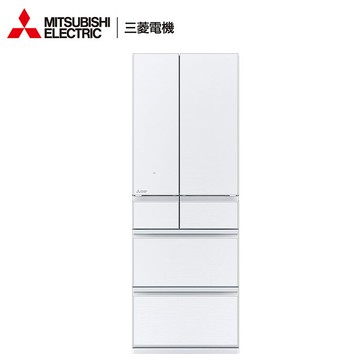 三菱543公升日本原裝變頻六門電冰箱MR-WZ54K-W星光白