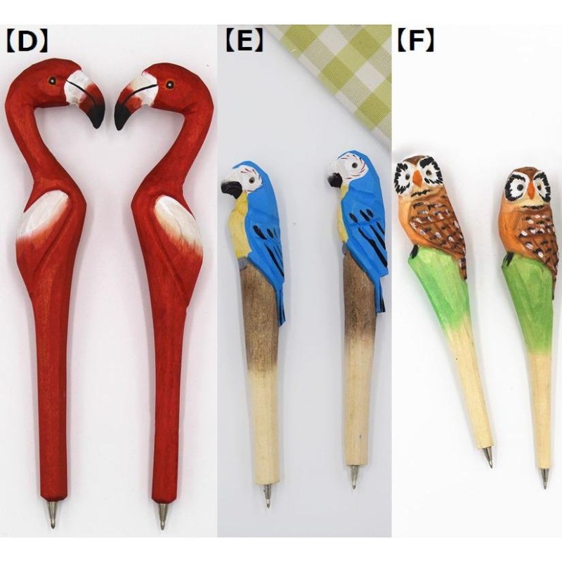 最新作売れ筋が満載 骨董品黒檀の 鳥の絵が素敵なペン立て 工芸品