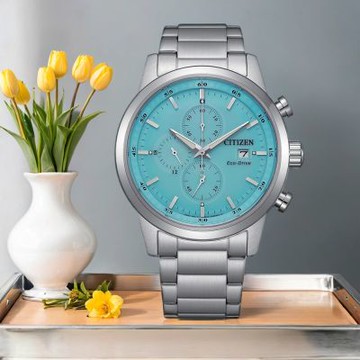 CITIZEN 星辰 七夕情人節推薦款 光動能三眼計時手錶 新春開運 送禮首選 CA0748-80L