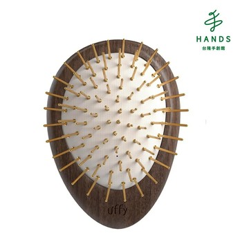 【Uffy無非】 遠紅外線 頭皮按摩梳 氣墊梳(胡桃木金針)｜台隆手創館