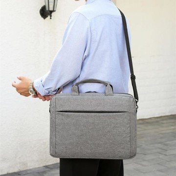 筆記本包手提式手提電腦男女加印LOGO商務單肩包批發斜挎輕薄便攜