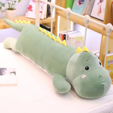 可愛趴趴恐龍毛絨玩具公仔大號女生抱著睡覺抱枕長條枕超萌送女孩