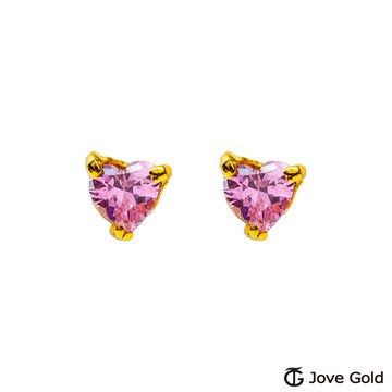 【JoveGold漾金飾】 天使心黃金耳環
