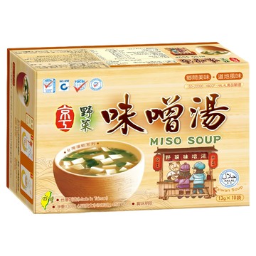 京工 野菜味噌湯 (純素食) 13g x 10包  130g  1盒