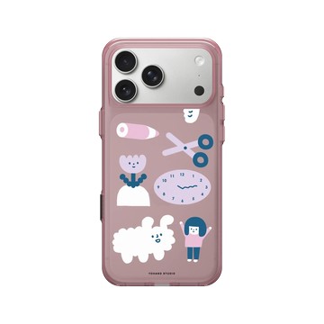 iPhone 17 Pro Max Clear (相機按鈕) 晶醺玫 - 右手超人 - 柔軟的時間