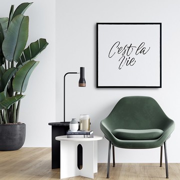 這就是生活(方版)- 掛畫/文字排版/客廳/藝廊牆/沙發背景/民宿/複