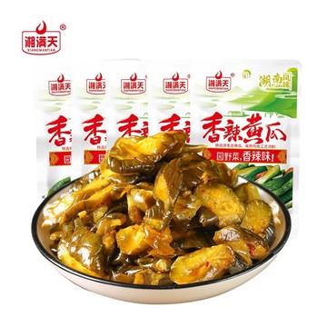 【台灣現貨 24H出貨】湘滿天 香辣黃瓜 26g 香辣萵筍 香辣蘿蔔 香辣豆角 香辣藕片 香辣海帶 麻辣零食 可批發團購