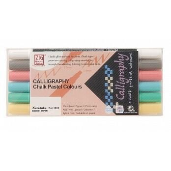 吳竹Kuretake MS-6400/6V 粉筆色系 雙頭平頭麥克筆 6色一盒  2mm 3.5mm【APP滿額下單10%點數(單一帳號最高5000點)】1/31止