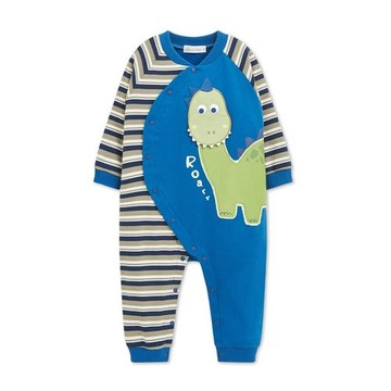 小恐龍趣味大嘴造型長袖兔裝